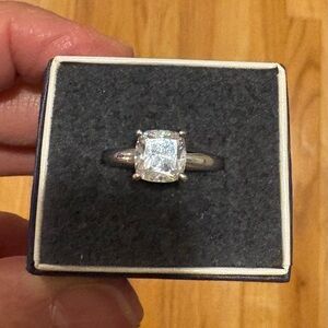 Ross-Simons Sterling Silver CZ ring, sz 6-6.25